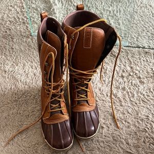 Brown LL BEAN duck boots